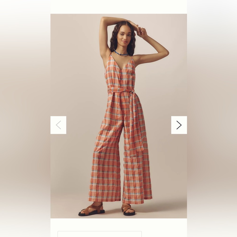 New Corey Lynn Calter Jumpsuit V-Neck Waistless Anthropologie